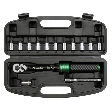 Sealey Torque Wrench Set 1/4"Sq Drive 5-25Nm 14pc Model No-STW911B