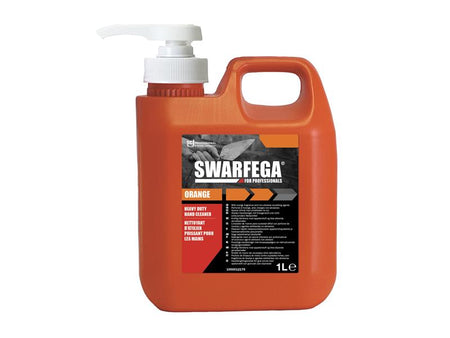 Orange Hand Cleaner Pump Bottle 1 litre