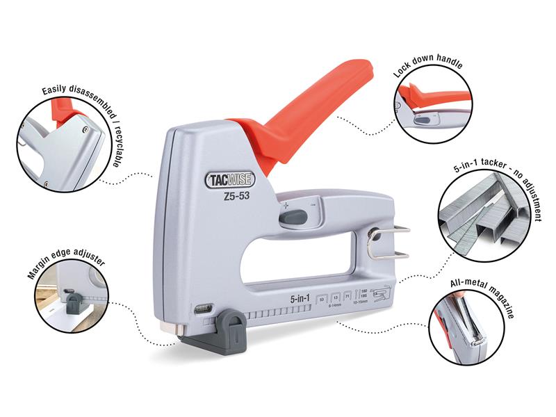 Z5-53 Heavy-duty 5-in-1 Staple / Nail Gun