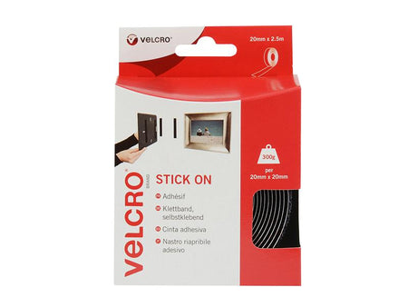 Stick on Tape Black 20mm x 2.5m 60215