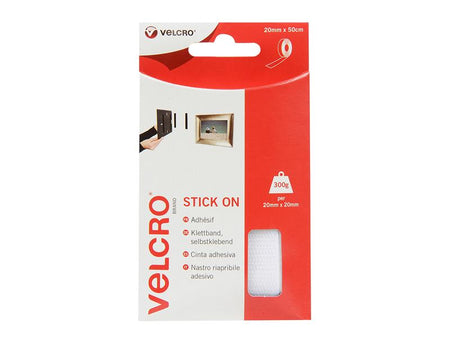 Stick On Tape White 20mm x 50cm 60224