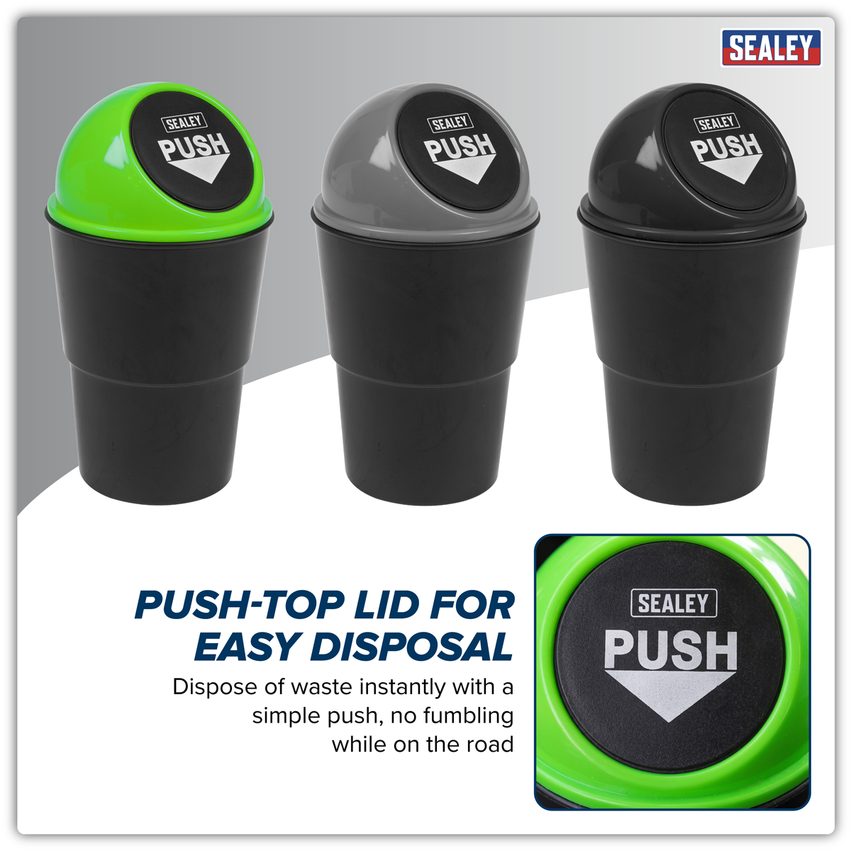 Sealey Vehicle Cup Holder Bin – Display Box of 9 Model No-VS09