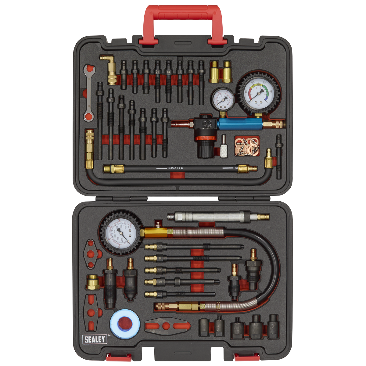 Sealey Diesel/Petrol Master Compression & Leakage Test Kit 46pc Model No-VS567