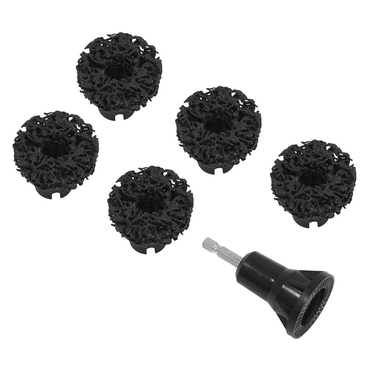 Sealey Stud Hub Cleaner Set 6pc Model No-VS8005