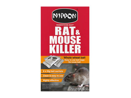 Nippon Rodenticide Wheat Bait 6 x 25g